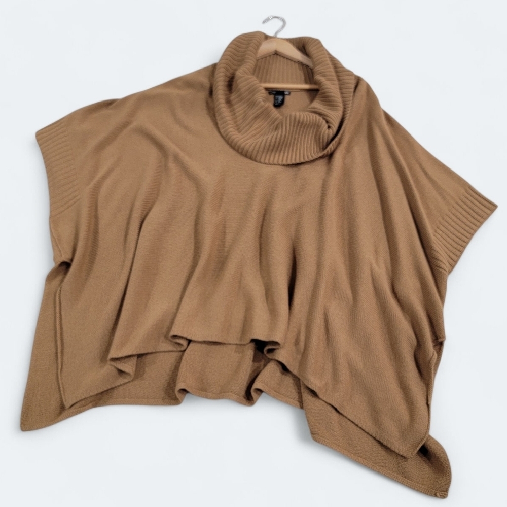 H&M Cozy Brown Tan Women's Sweater Pincho One Size